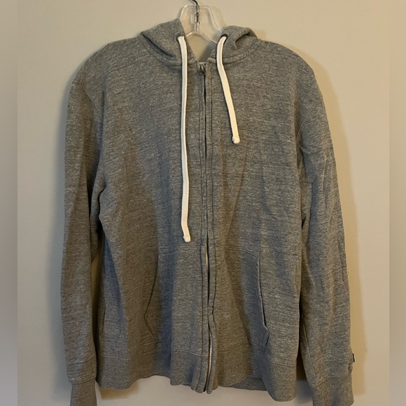American Eagle Gray Zip Hooded Jacket - Men’s Medium - Picture 4 of 5